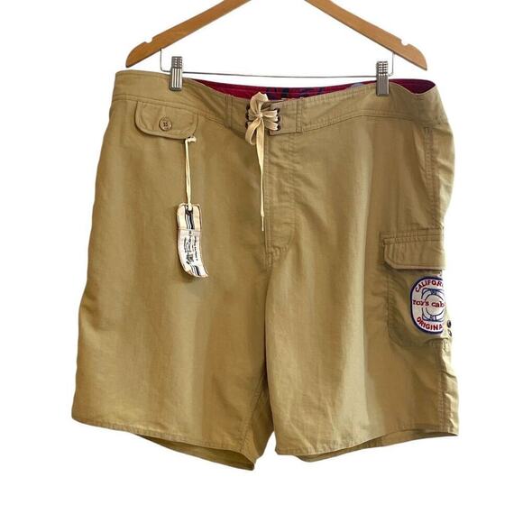 Sportswear by Roy's California Tan Nylon Swim Trunks Size 40 NWT Rare - Picture 2 of 10